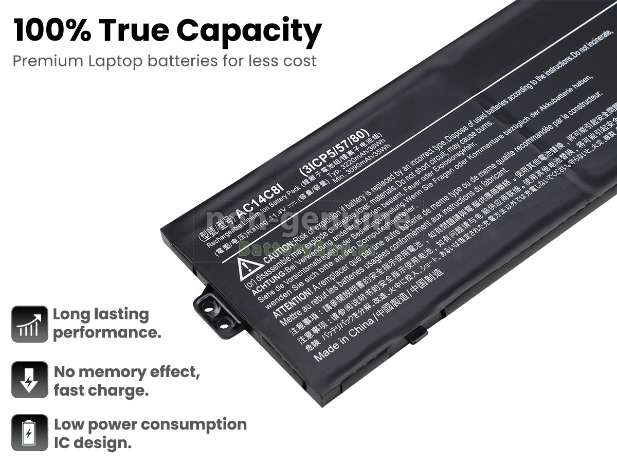 Acer AC14C8I(3ICP5/57/80) 배터리