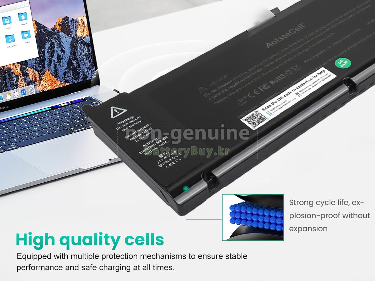 Apple MacBook Pro Core I7 2.8GHZ 15.4 inch A1286(EMC 2353*) 대체 배터리