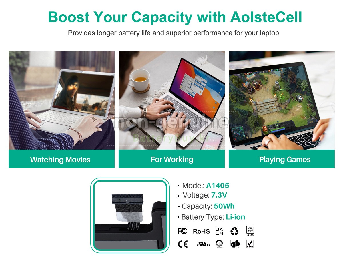 Apple MacBook Air 13.3_ A1369 Late 2010 대체 배터리