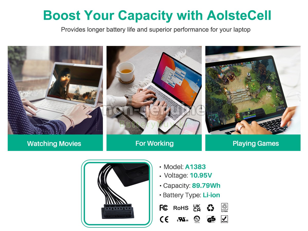 Apple A1383 대체 배터리