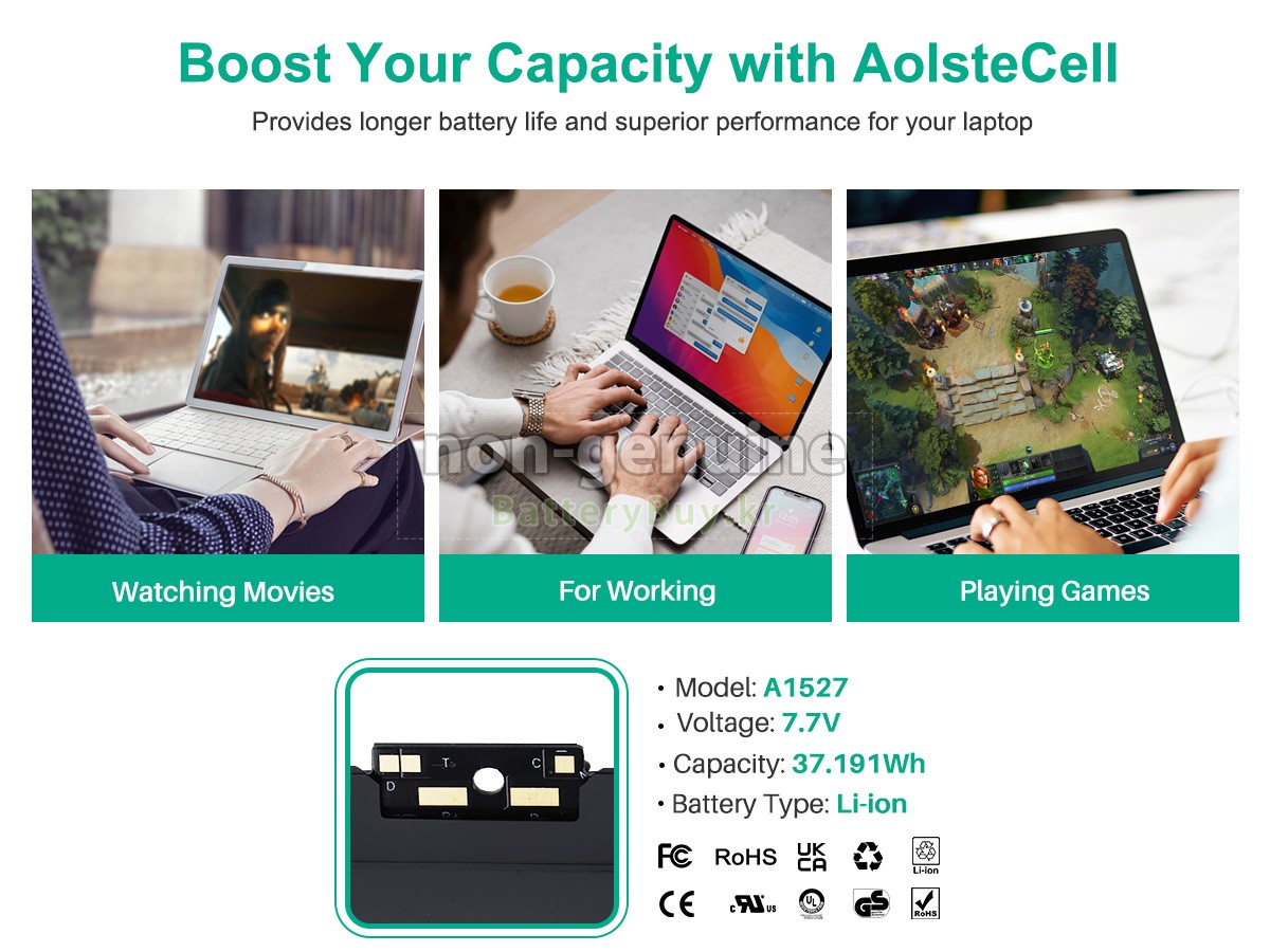 Apple MacBook Core M7 1.3GHZ 12 inch Retina A1534(EMC 2991) 대체 배터리