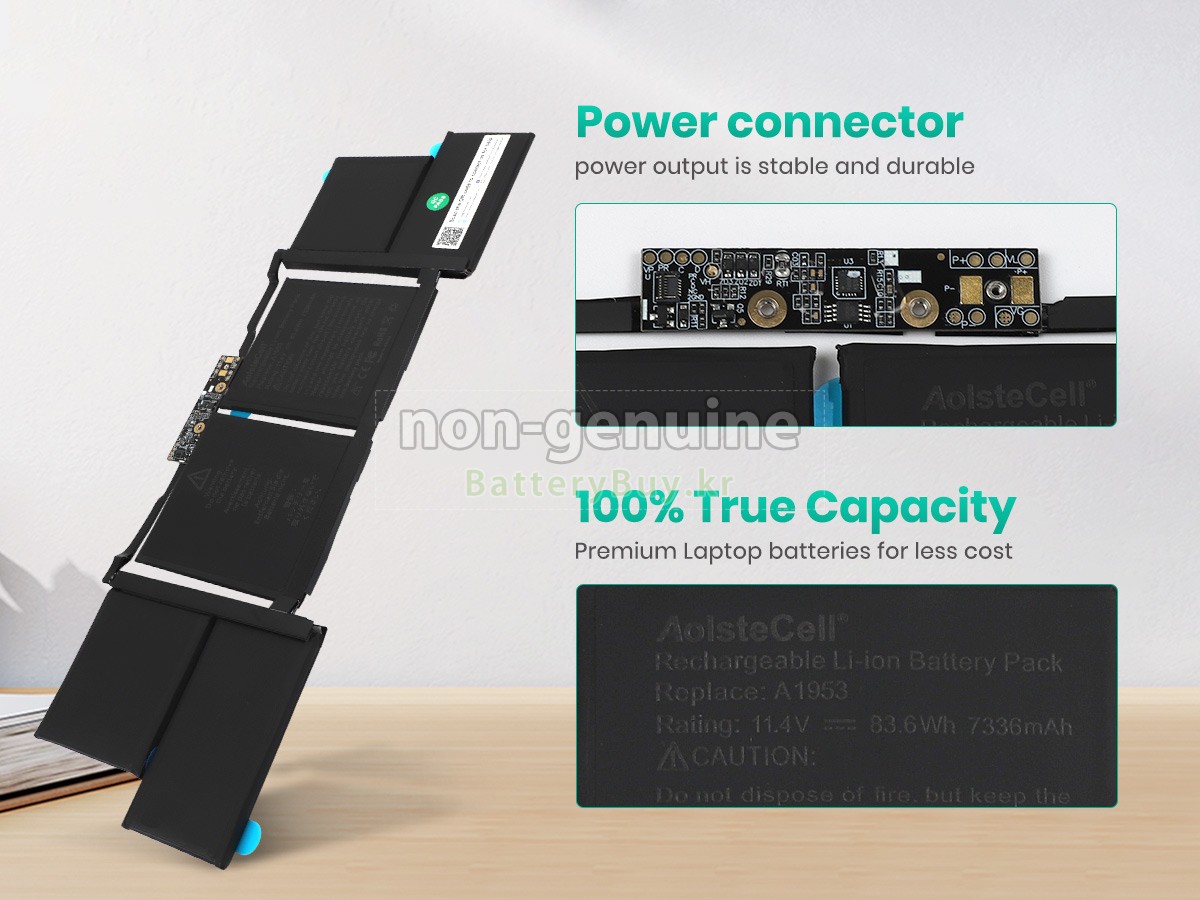 Apple MacBook Pro Core I9 2.9G 15 inch TOUCH/2018 대체 배터리