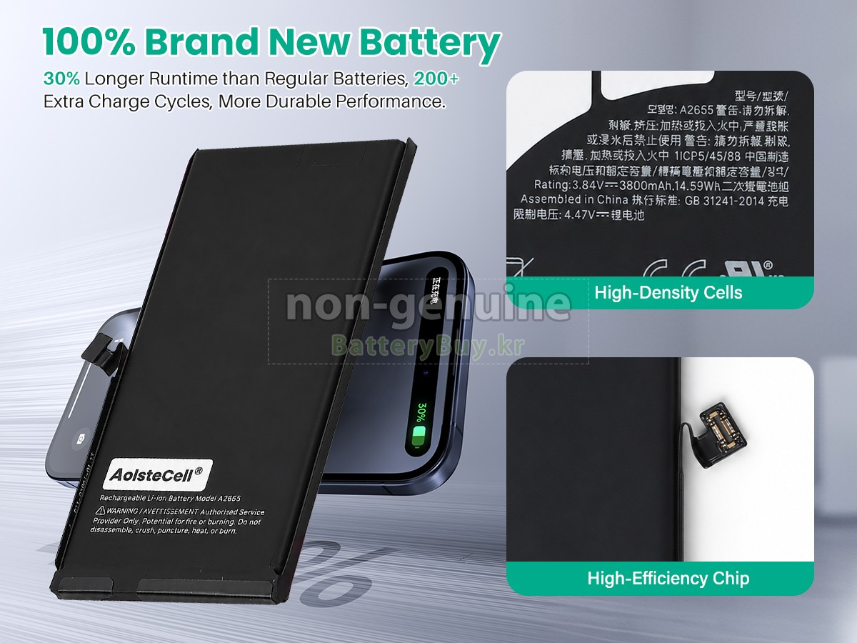 Apple A2635 EMC 4032 대체 배터리