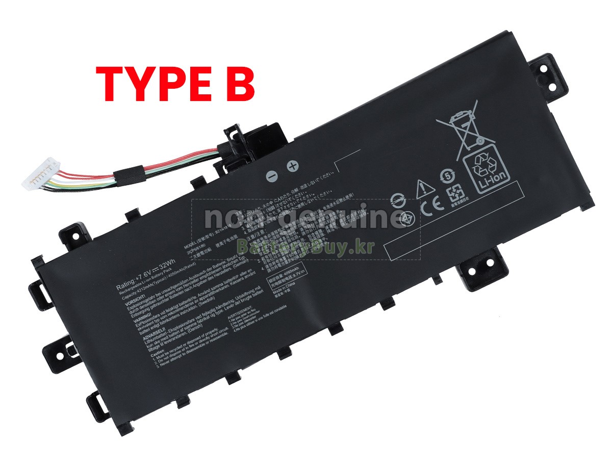 Asus B21N1818 대체 배터리