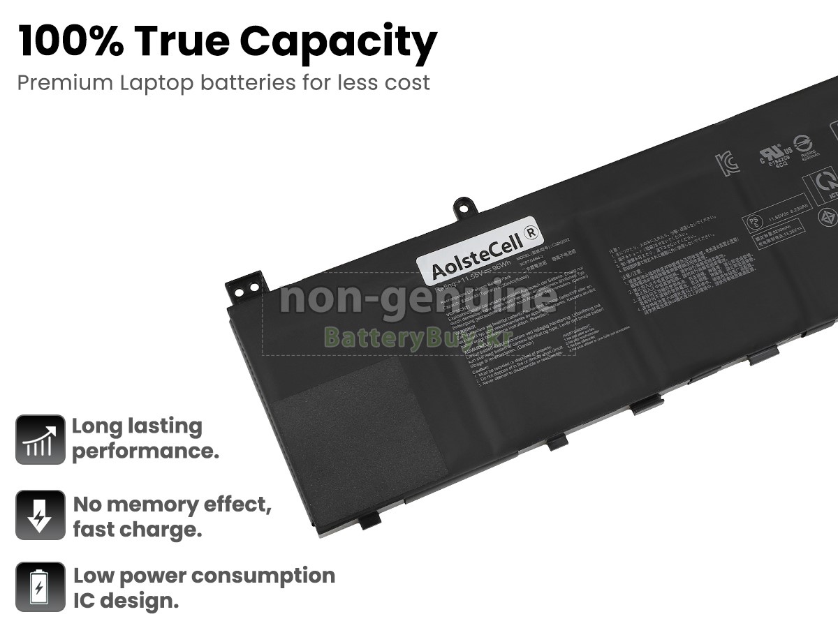 Asus K6602ZE 대체 배터리