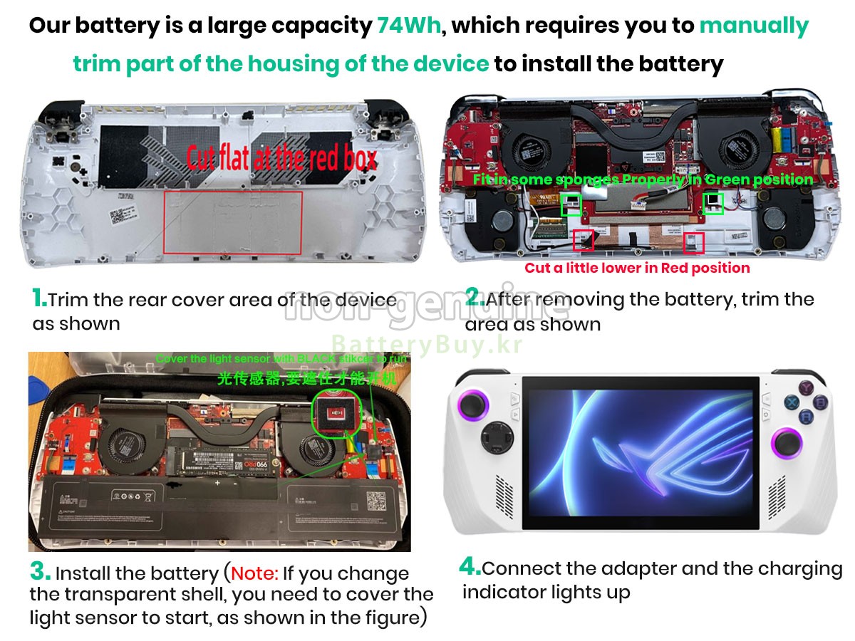 Asus RC71L-NH002W 대체 배터리