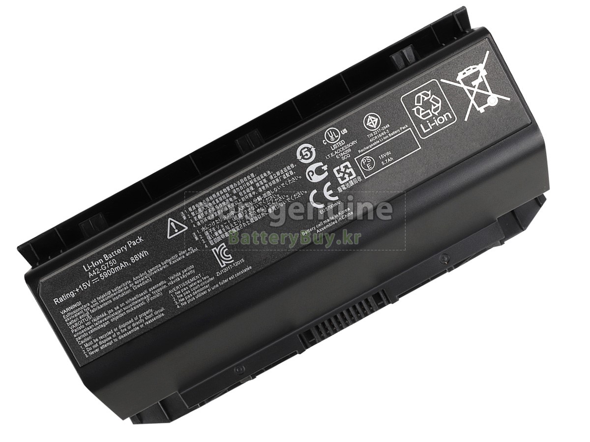 Asus G750JZ 배터리