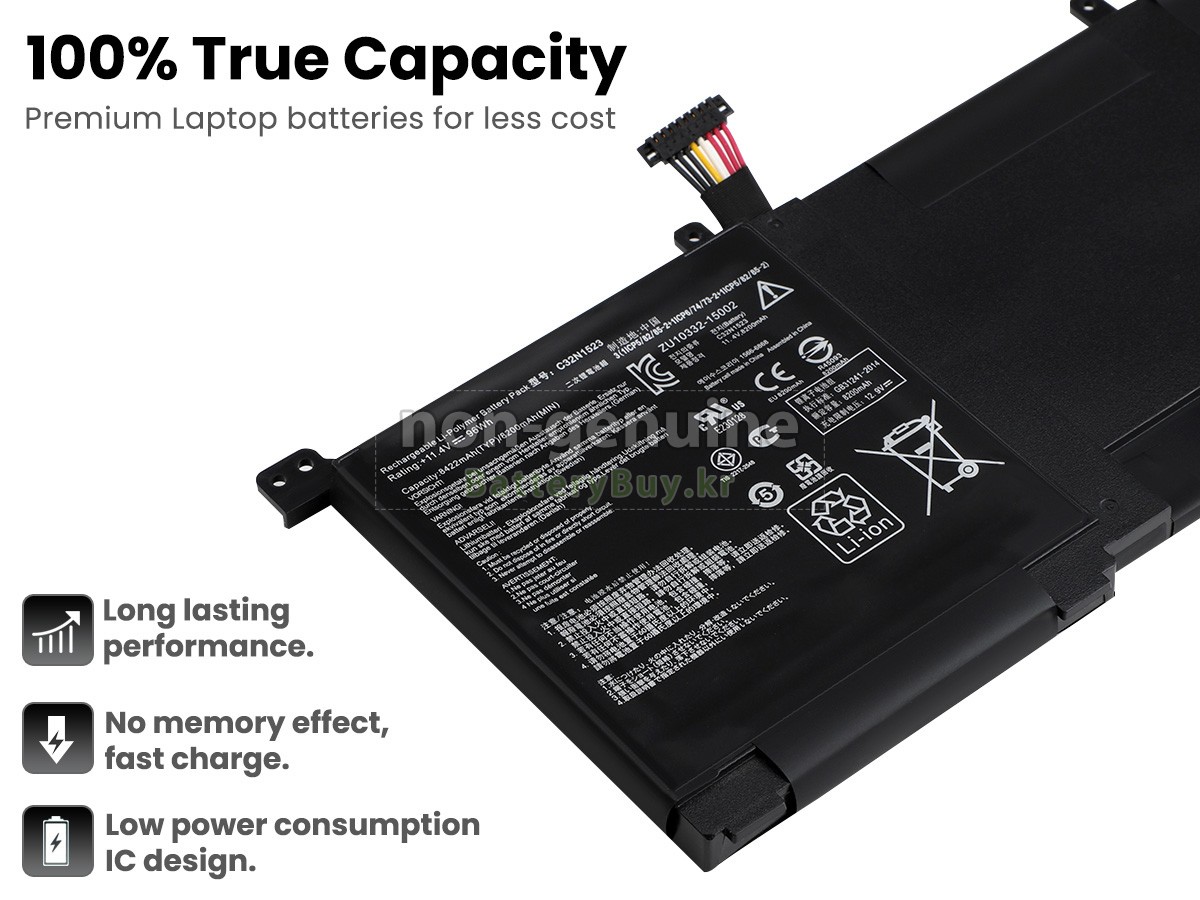Asus C32N1523 대체 배터리