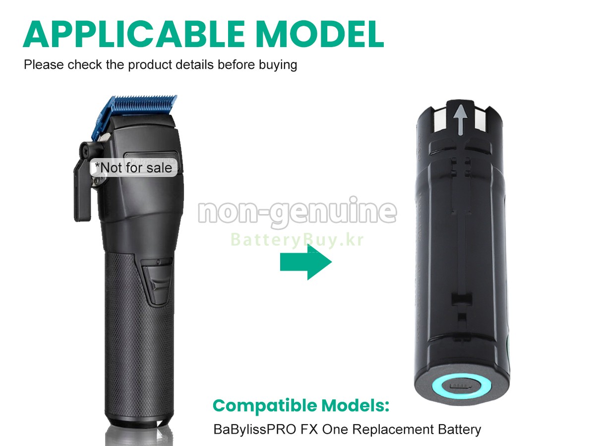 BaBylissPro FXBB24 대체 배터리