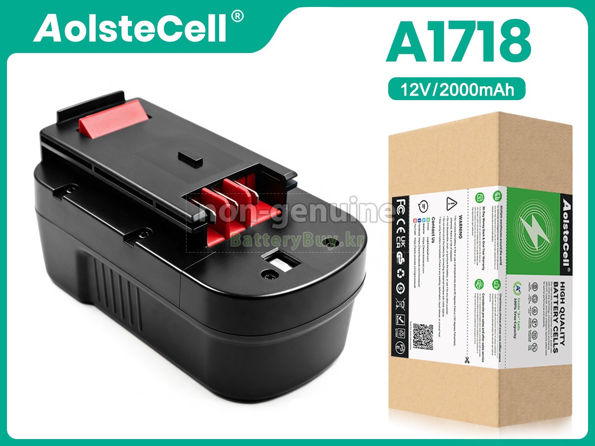 Black Decker A18 대체 배터리