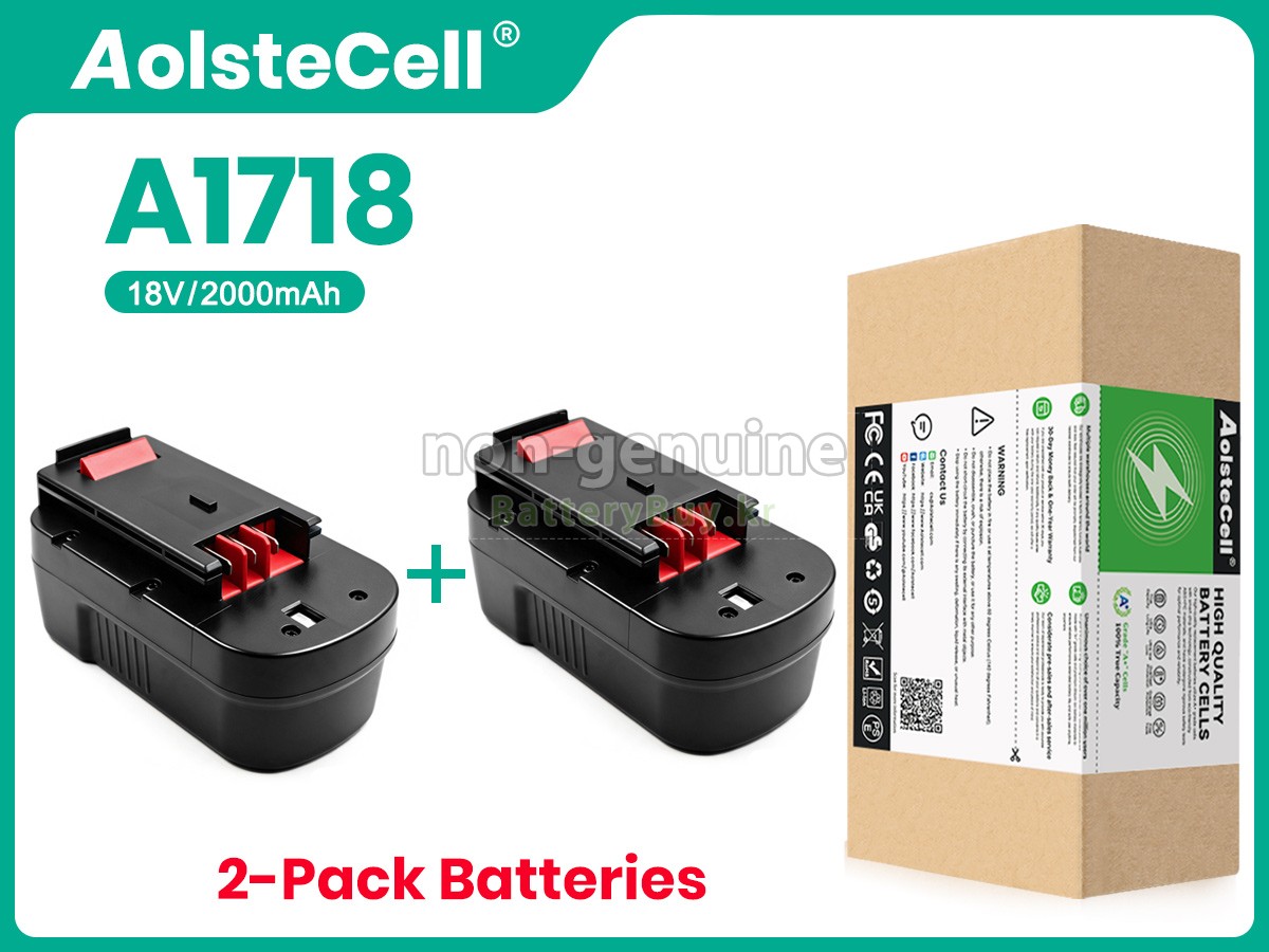 Black Decker A18 대체 배터리