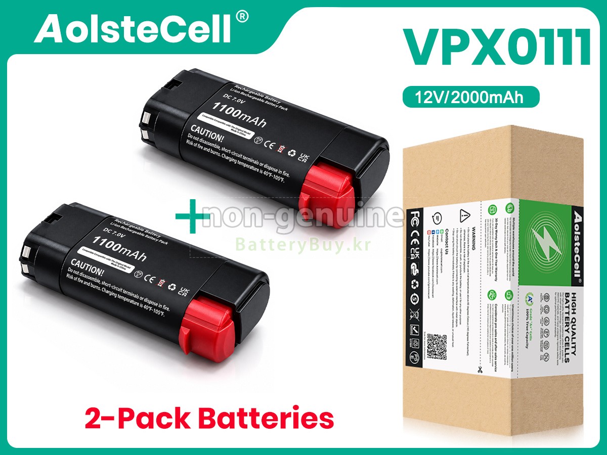 Black Decker VPX1201 대체 배터리