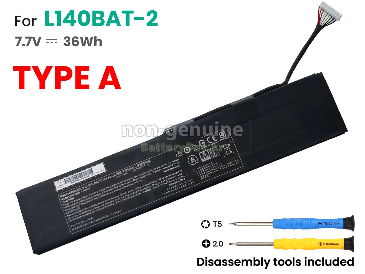 Clevo 6-87-L140S-72B01 대체 배터리