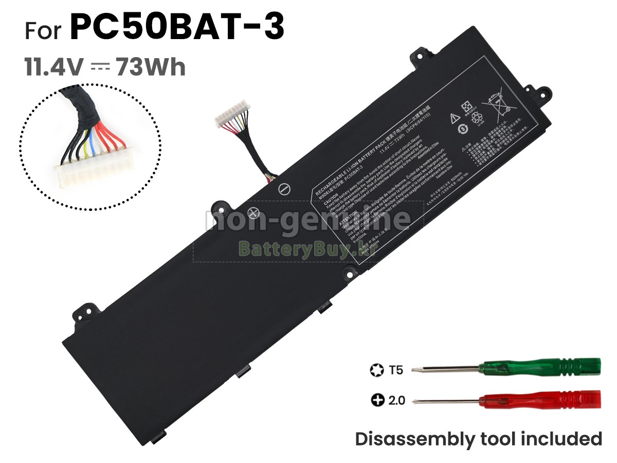 Clevo PC50BAT-3(3ICP6/64/115) 대체 배터리