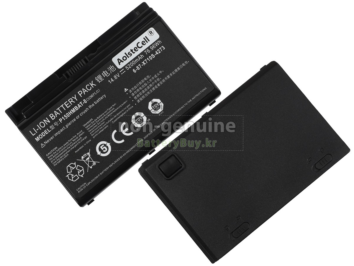 Clevo P150HMBAT-8(X510S) 대체 배터리