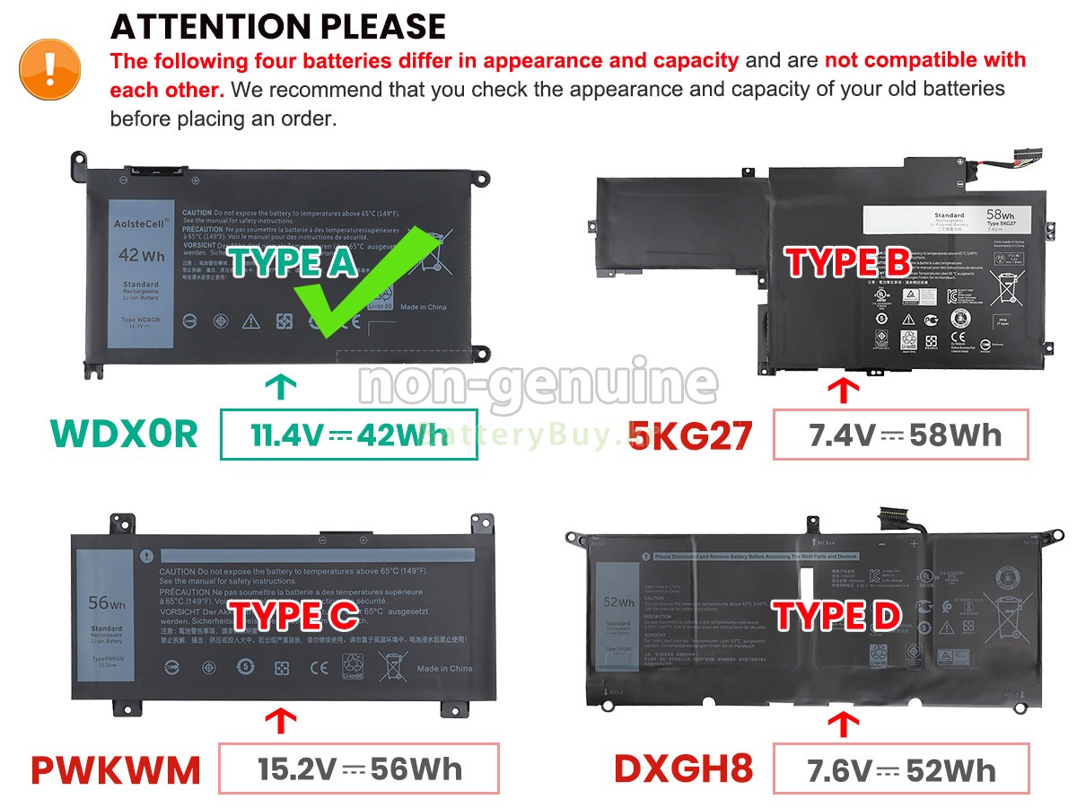 Dell Inspiron 14 7000 대체 배터리