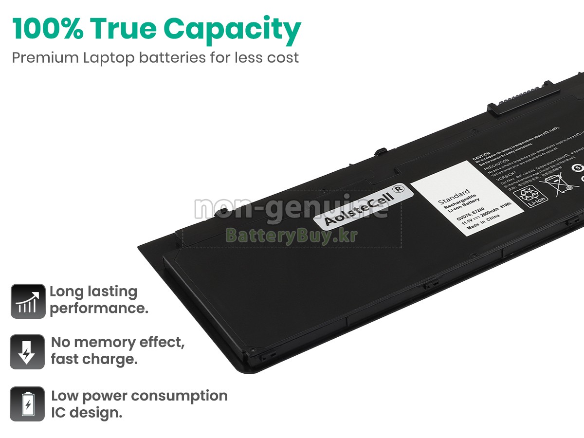 Dell F3G33 대체 배터리