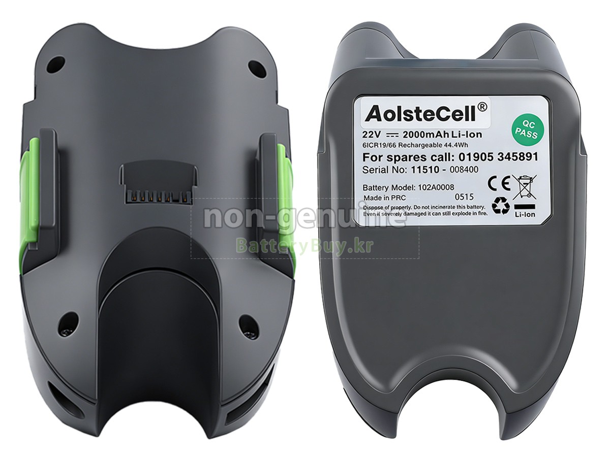 Gtech 102A0008 대체 배터리