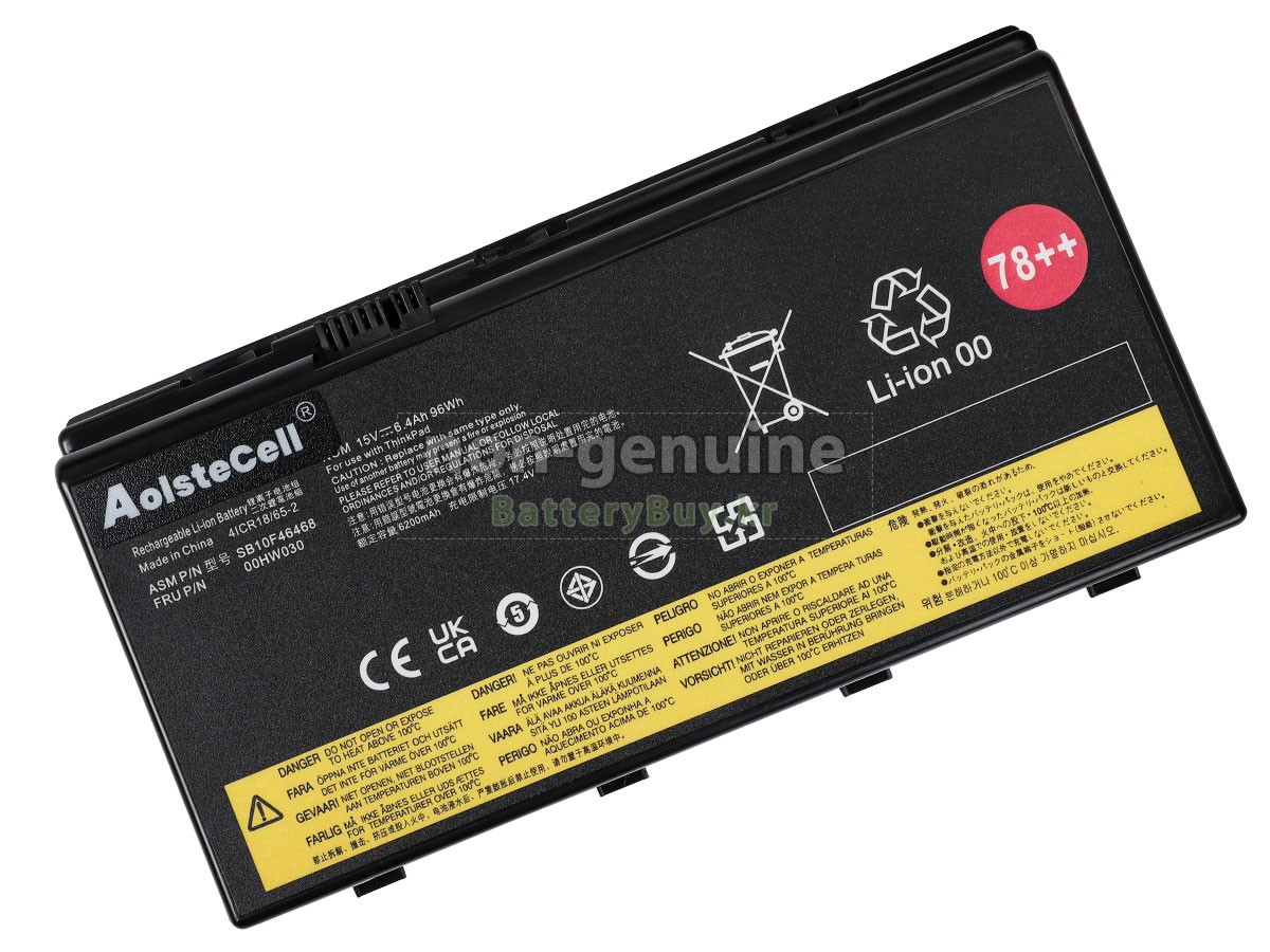 Lenovo ThinkPad P70-20ES 대체 배터리