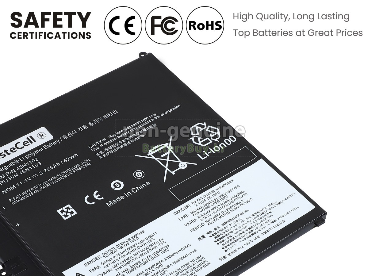 Lenovo ThinkPad HELIX 3701-43G 대체 배터리