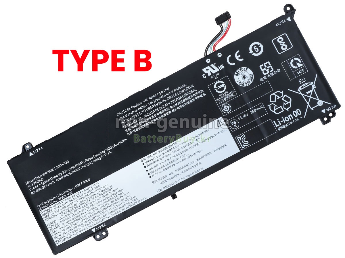 Lenovo THINKBOOK 15 G3 ACL-21A400C0UA 대체 배터리