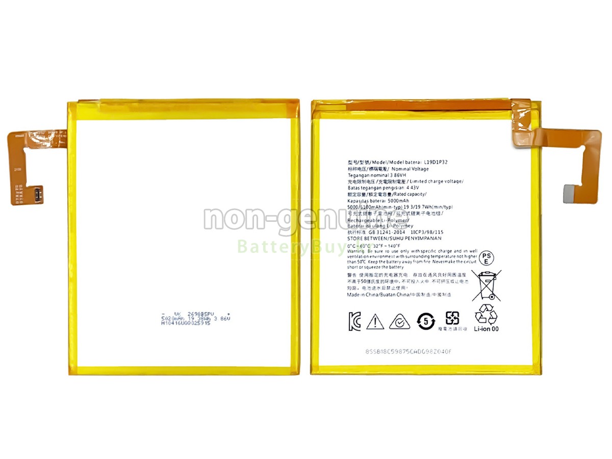 Lenovo L19D1P32 대체 배터리