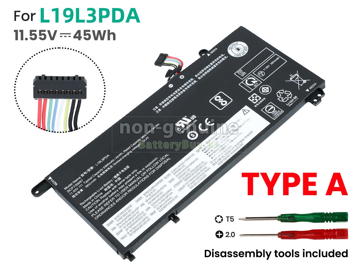 Lenovo THINKBOOK 15 G3 ACL-21A400C0UA 대체 배터리