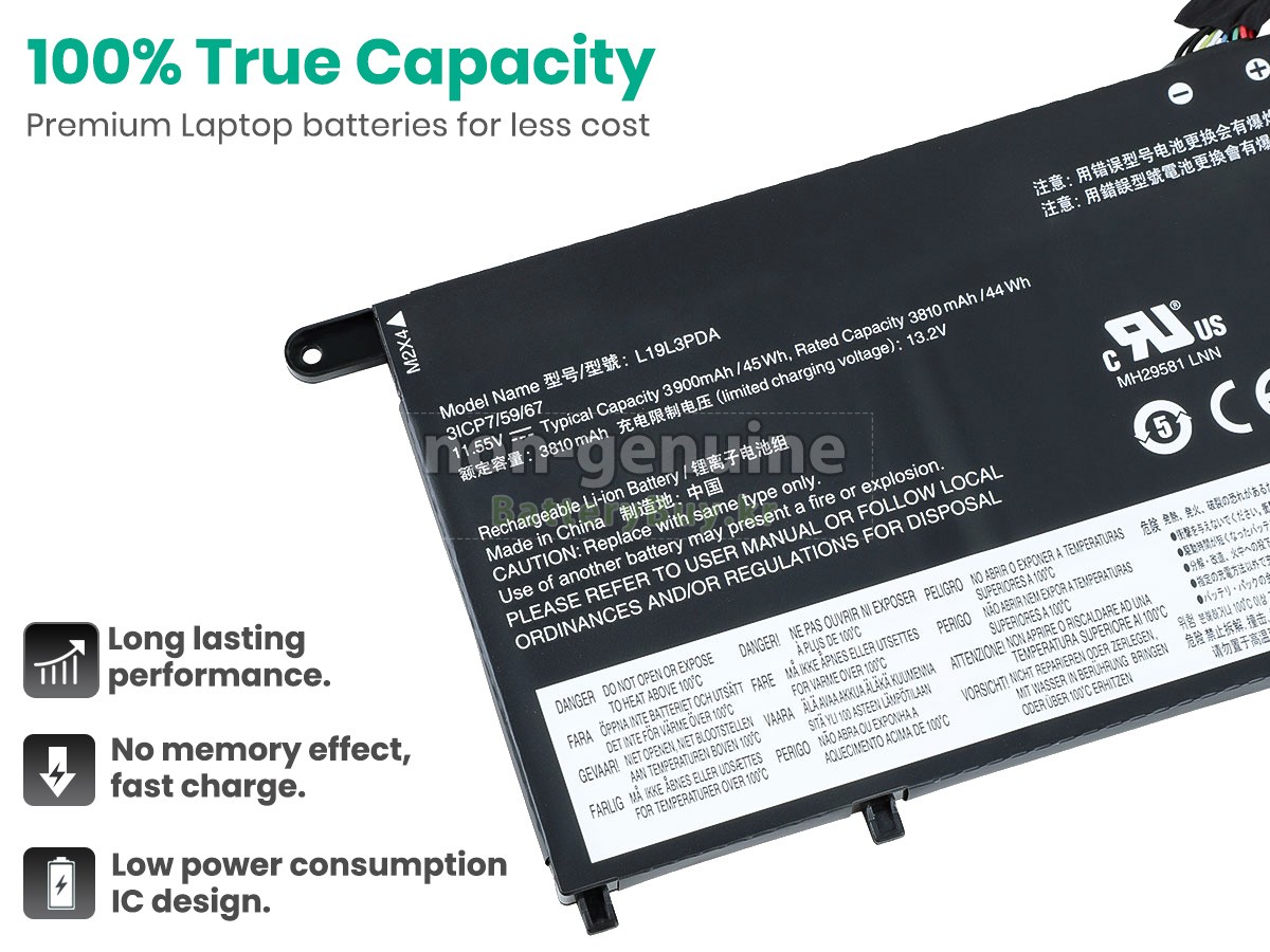 Lenovo THINKBOOK 15 G3 ACL-21A400C0UA 대체 배터리