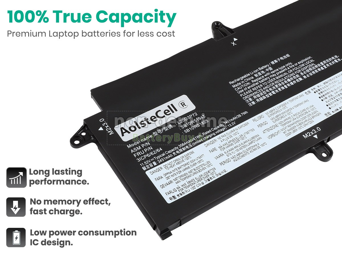 Lenovo ThinkPad X13 GEN 3 (AMD)-21CM003TRK 대체 배터리