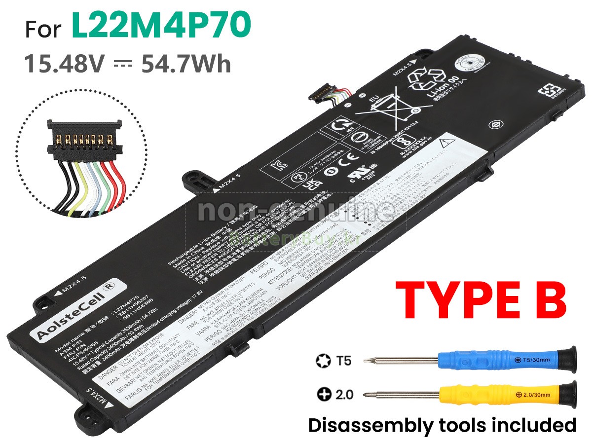 Lenovo ThinkPad X13 GEN 4-21EX004FMZ 대체 배터리