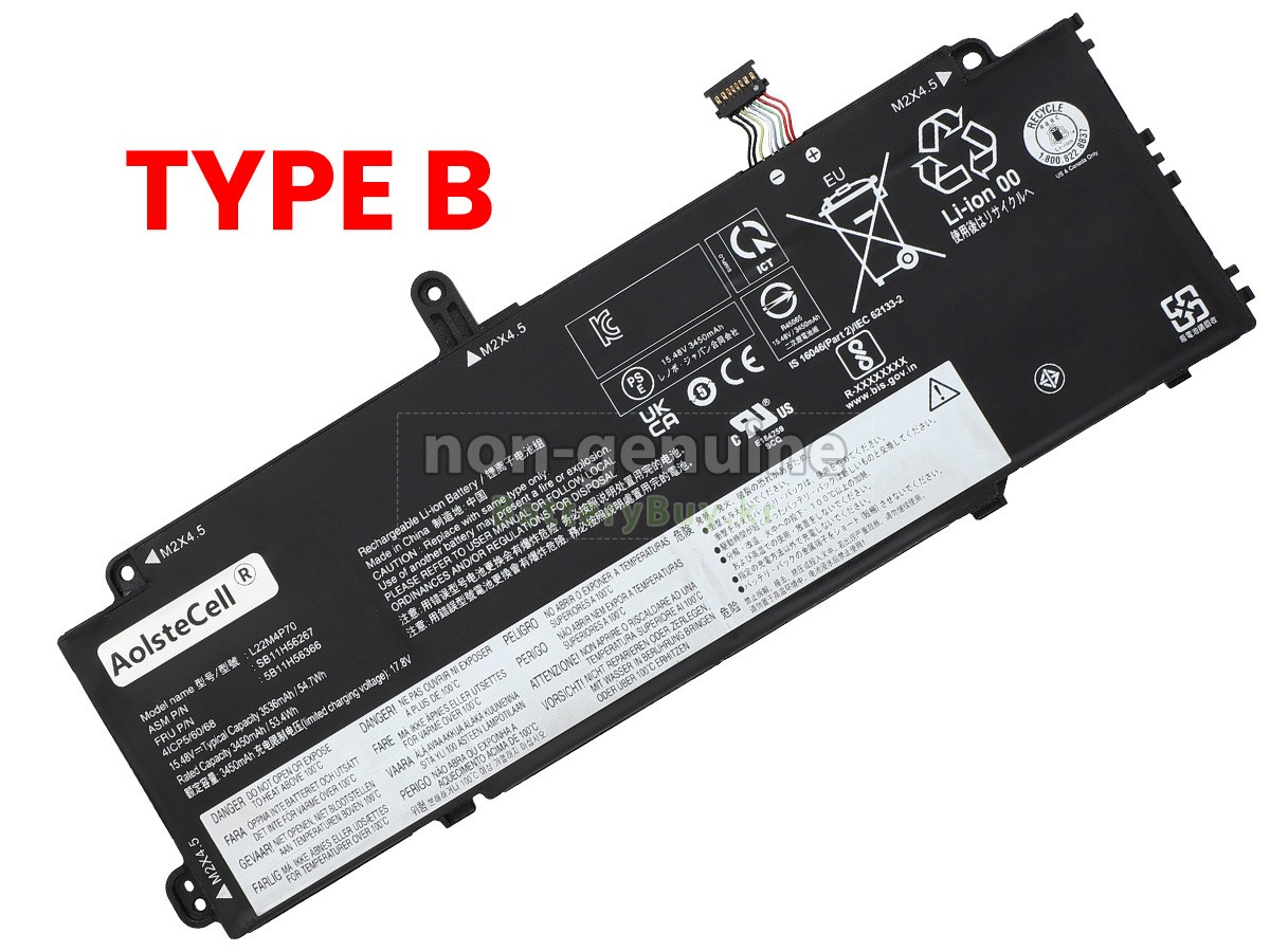 Lenovo ThinkPad X13 GEN 4-21EX004FMZ 대체 배터리