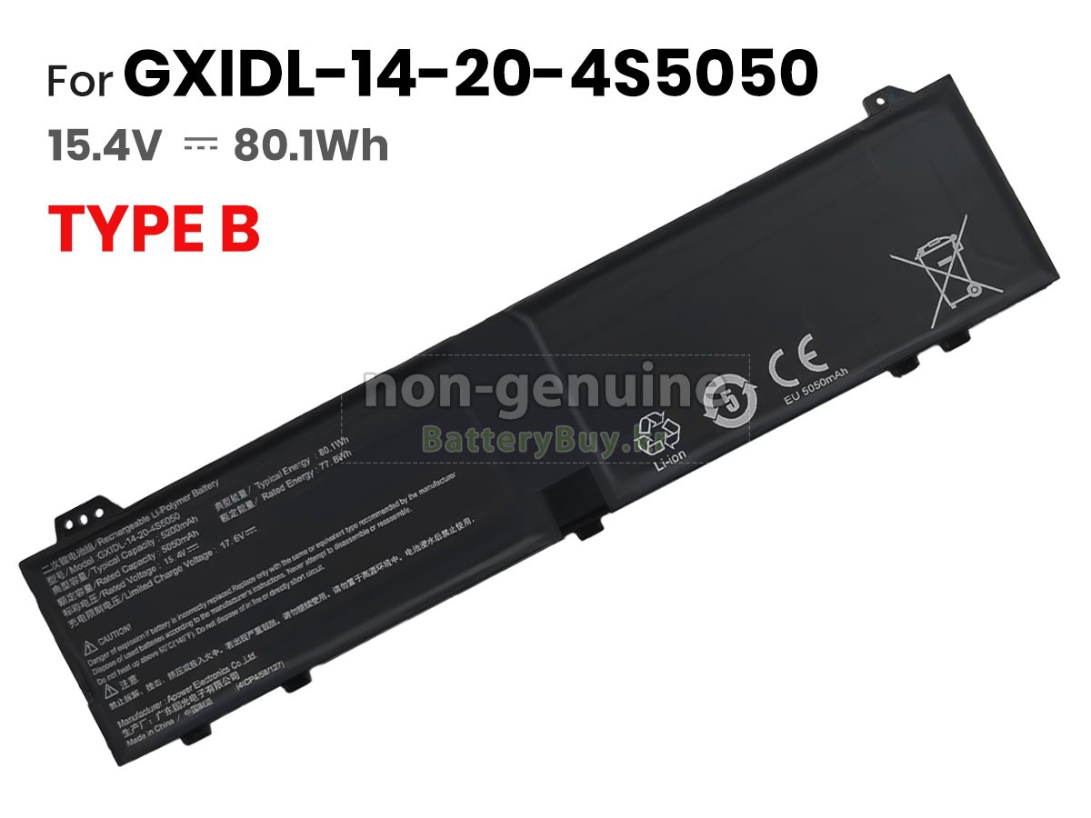 Mechrevo GXIDL-13-17-3S5050 대체 배터리