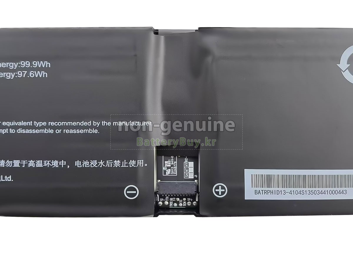 Mechrevo PHID1-13-17-4S1P-0 대체 배터리