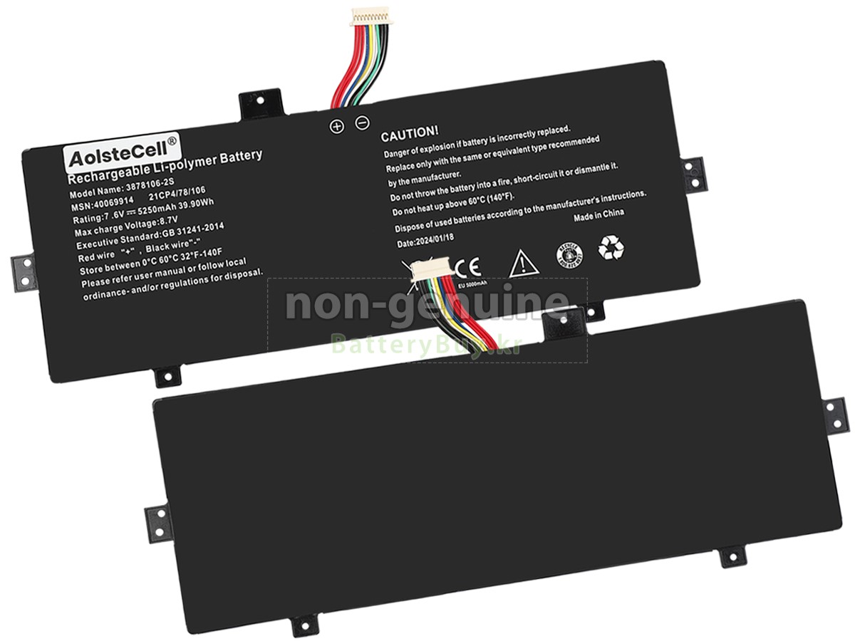 Medion 3878106-2S 대체 배터리