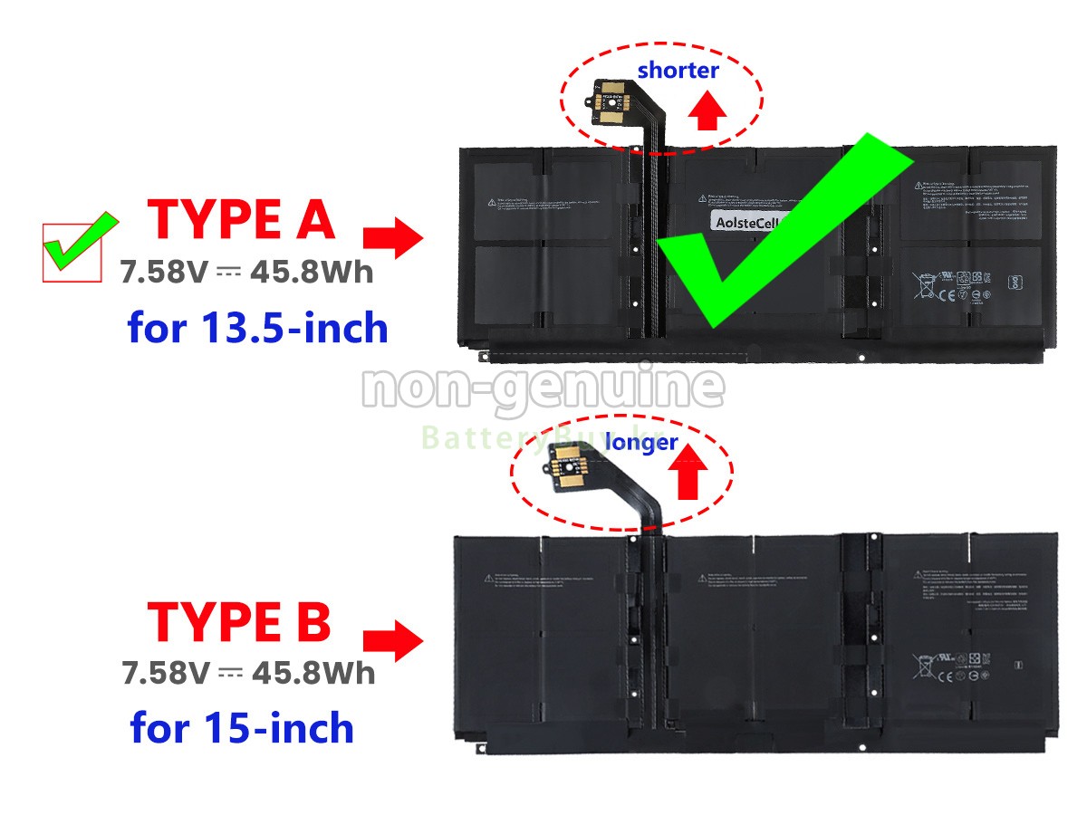 Microsoft Surface LAPTOP 5 대체 배터리