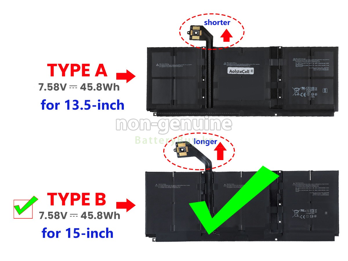 Microsoft Surface LAPTOP 5 대체 배터리
