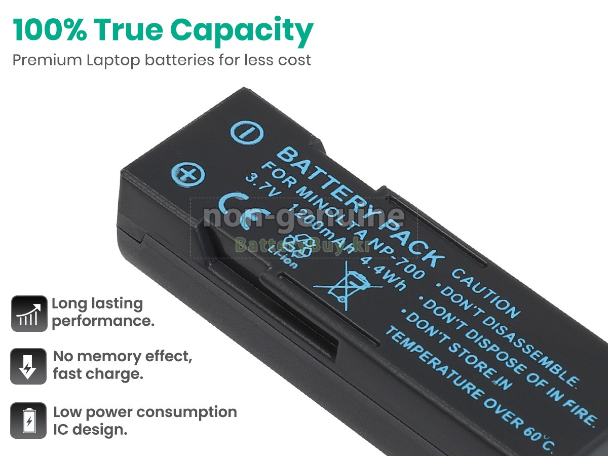 Minolta DG-X50-R 대체 배터리