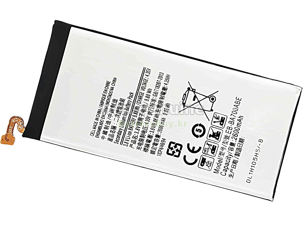 Samsung GALAXY A7 SM-A700K 대체 배터리