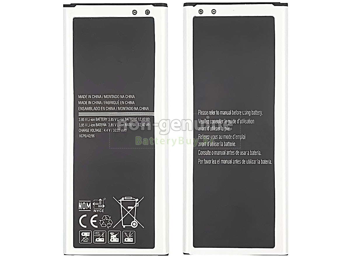 Samsung NOTE 4 대체 배터리