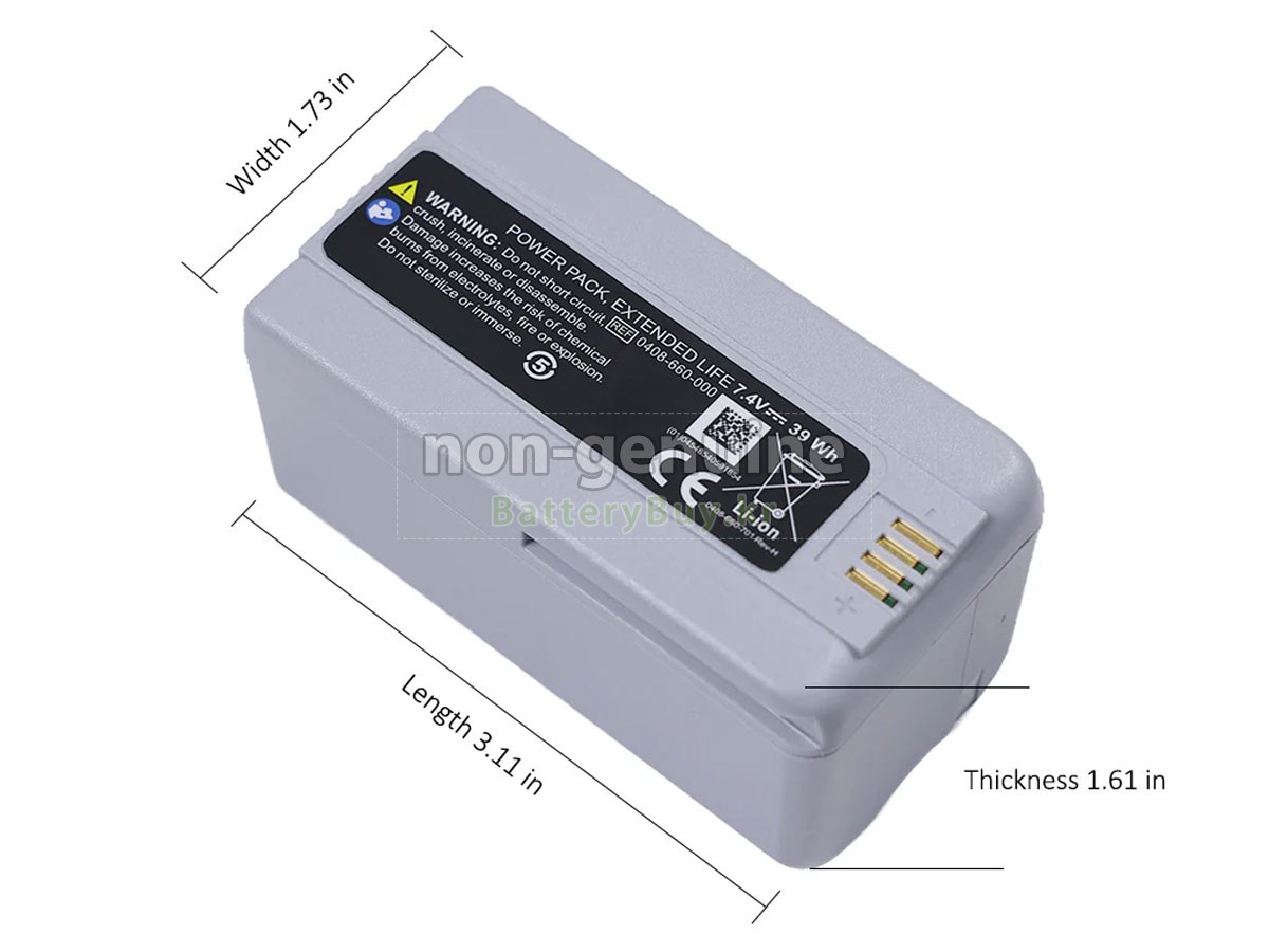 Stryker 0408-655-002 대체 배터리