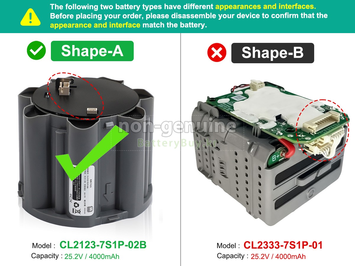 Tineco FW28030ECN 대체 배터리