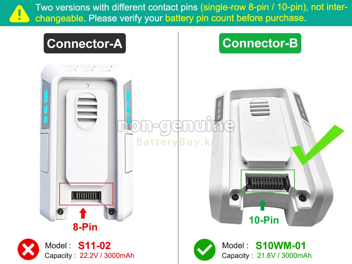 Tineco PURE ONE S11 대체 배터리