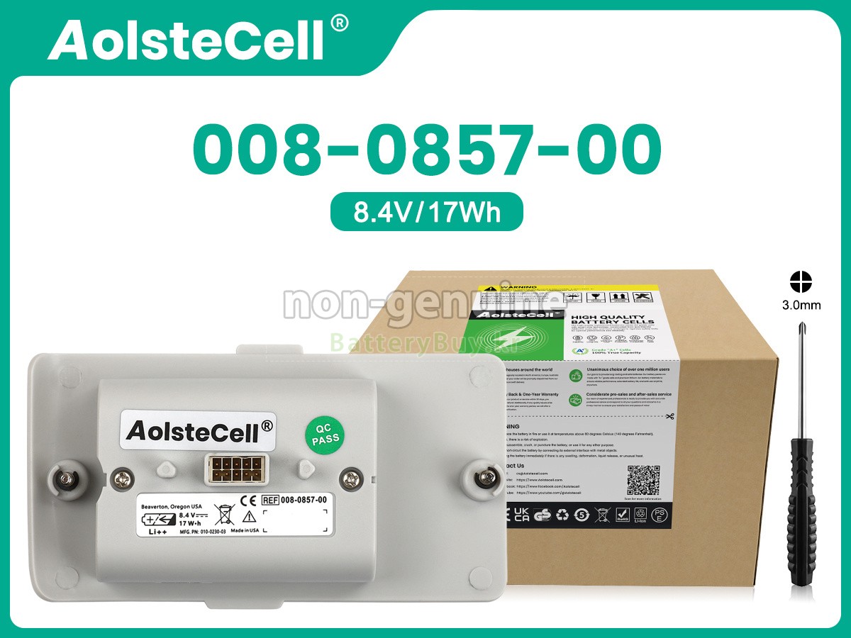 Welch Allyn 008-0857-00 대체 배터리