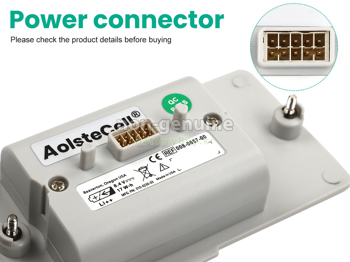 Welch Allyn 008-0857-00 대체 배터리